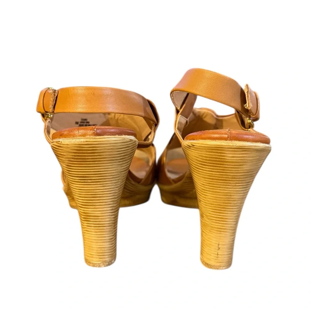 Sofft Tan Heeled Slingback Clogs Women’s Size 9 M